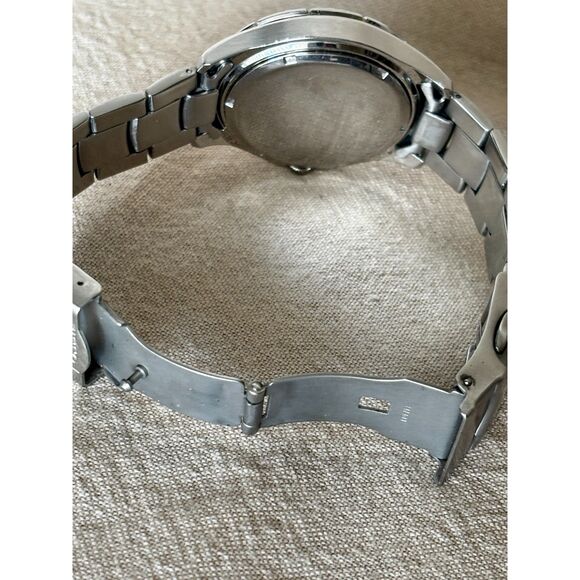 Fossil Blue quartz AM-3688 silver and grey 40mm men's watch, new battery - Picture 8 of 8